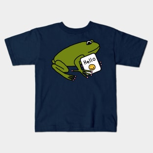 Tree Frog Says Hello Kids T-Shirt